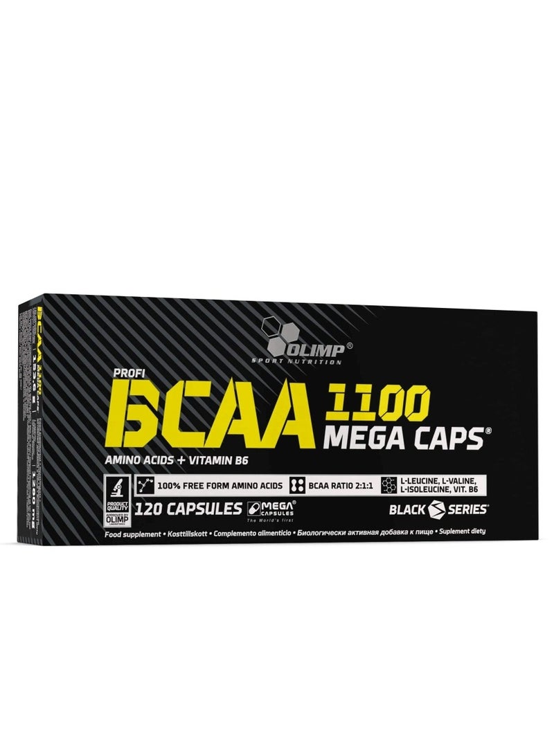 BCAA 1100 Mega Caps 120 Capsules