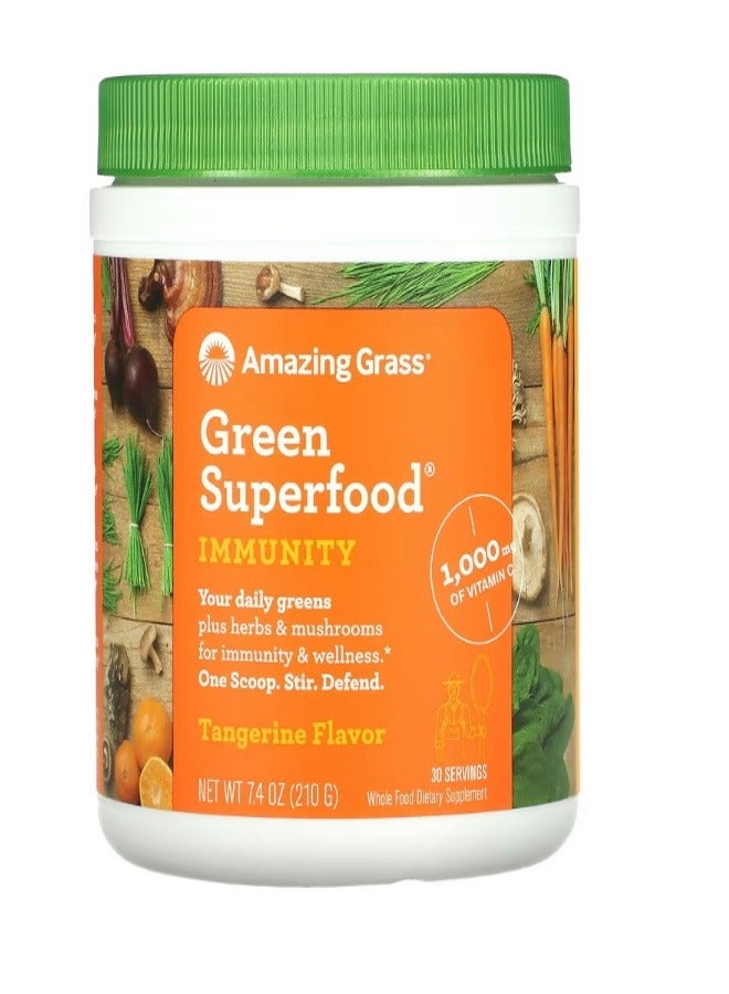 Green Superfood Immunity Tangerine 7.4 oz 210 g