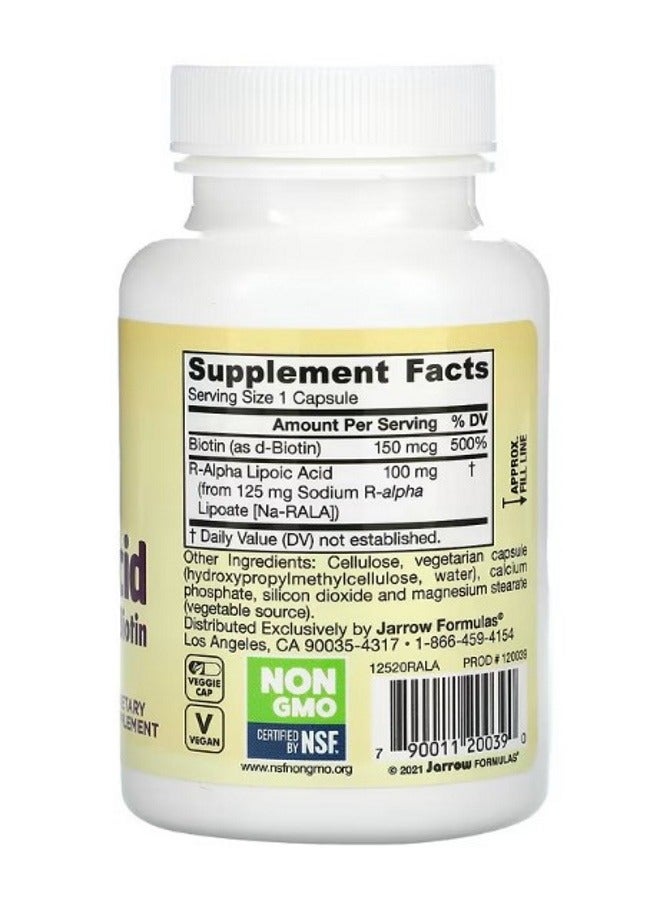 RAlpha Lipoic Acid  Biotin 60 Veggie Caps