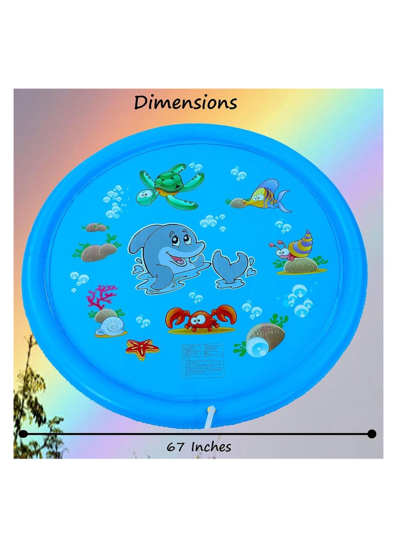 Splash Pad for Kids Outdoor Water Fun for Kids 67