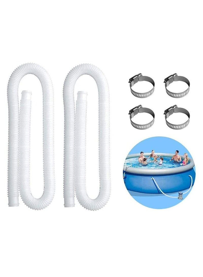 Swimming Pool Replacement Hose Kit, Pool Filter Replacement Hose for Above Ground Pools, Compatible with filter Pump 300 GPH, 330 GPH, 530 GPH, and 1000 GPH