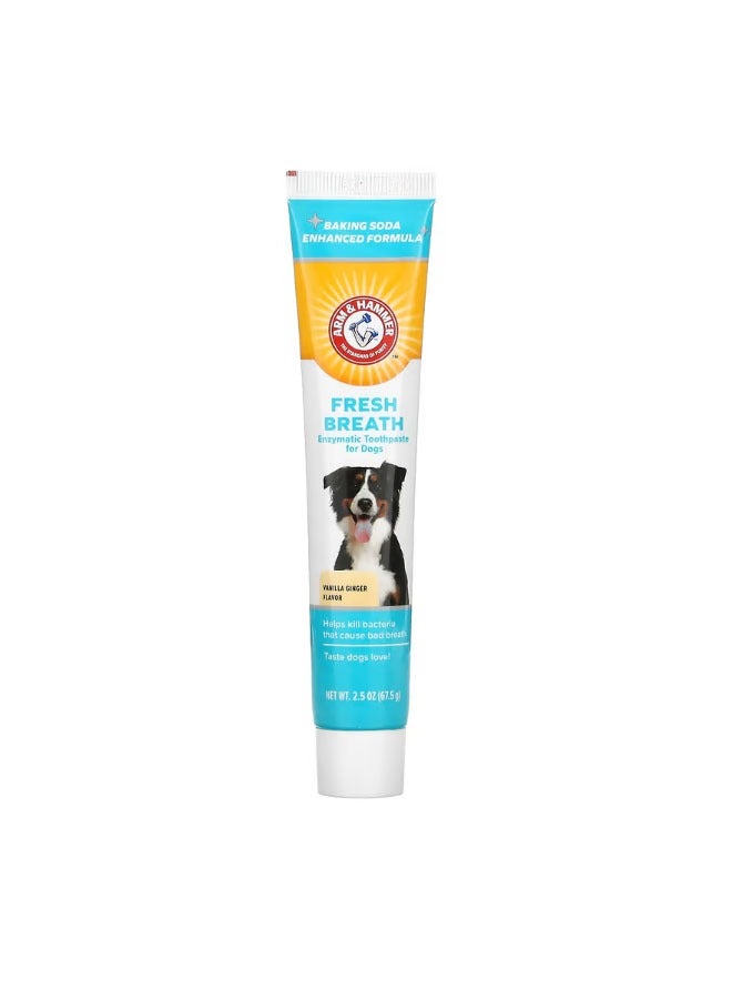 Fresh Breath Enzymatic Toothpaste For Dogs Vanilla Ginger 2.5 oz 67.5 g