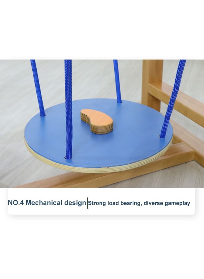 Kids Therapy Center Sensory Room Equipment Outdoor Indoor Wooden Balance Bridge for Autistic Children