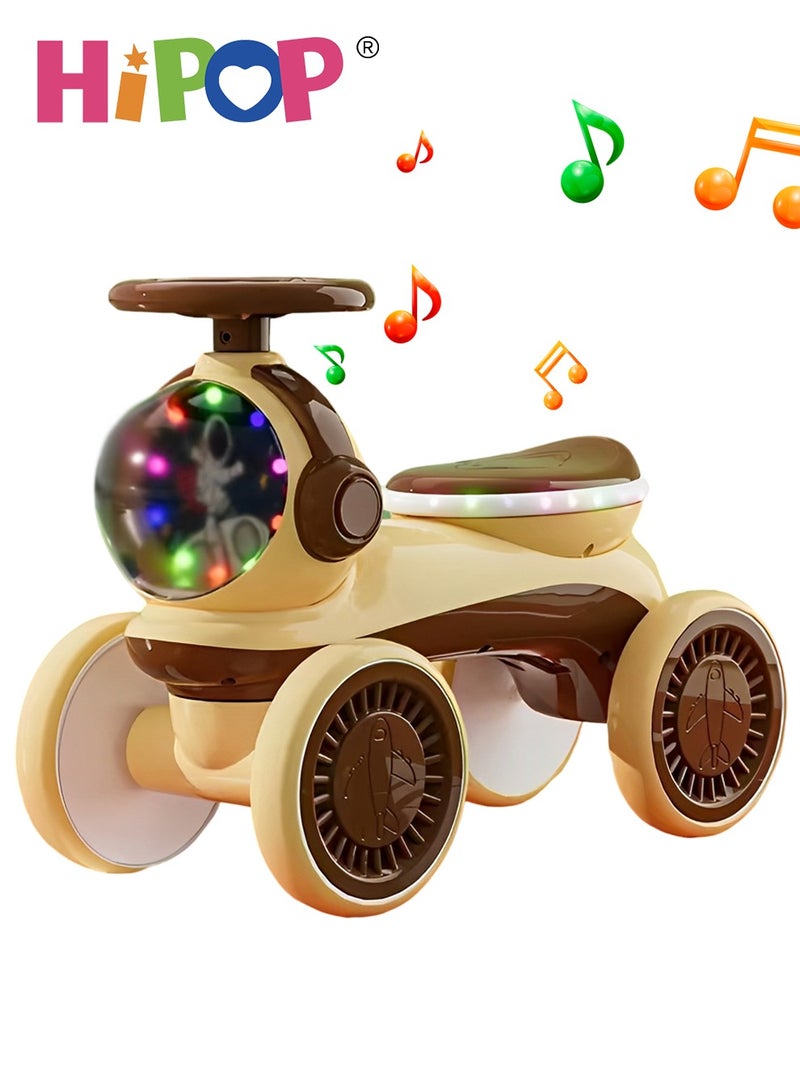 Balance Bike for Kids,Child Ride On Car with Bubble Spray,Light and Music,Friendly Training Balance,Ride On Toys as Children Gift