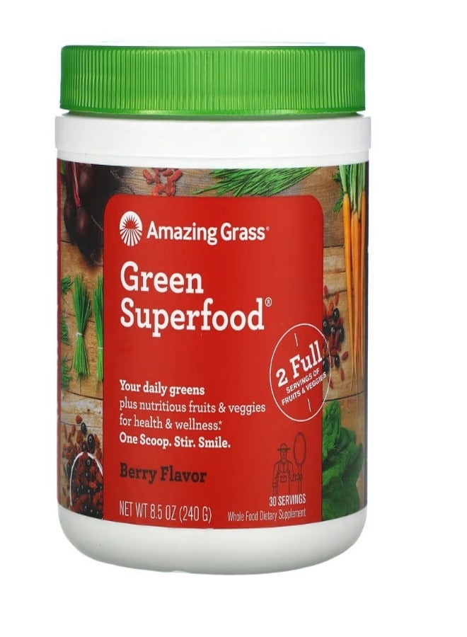 Green Superfood Berry 8.5 oz 240 g