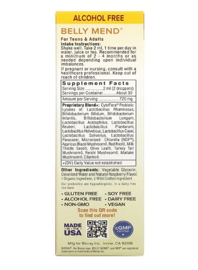 Belly Mend Gut Support Alcohol Free 2 fl oz 60 ml