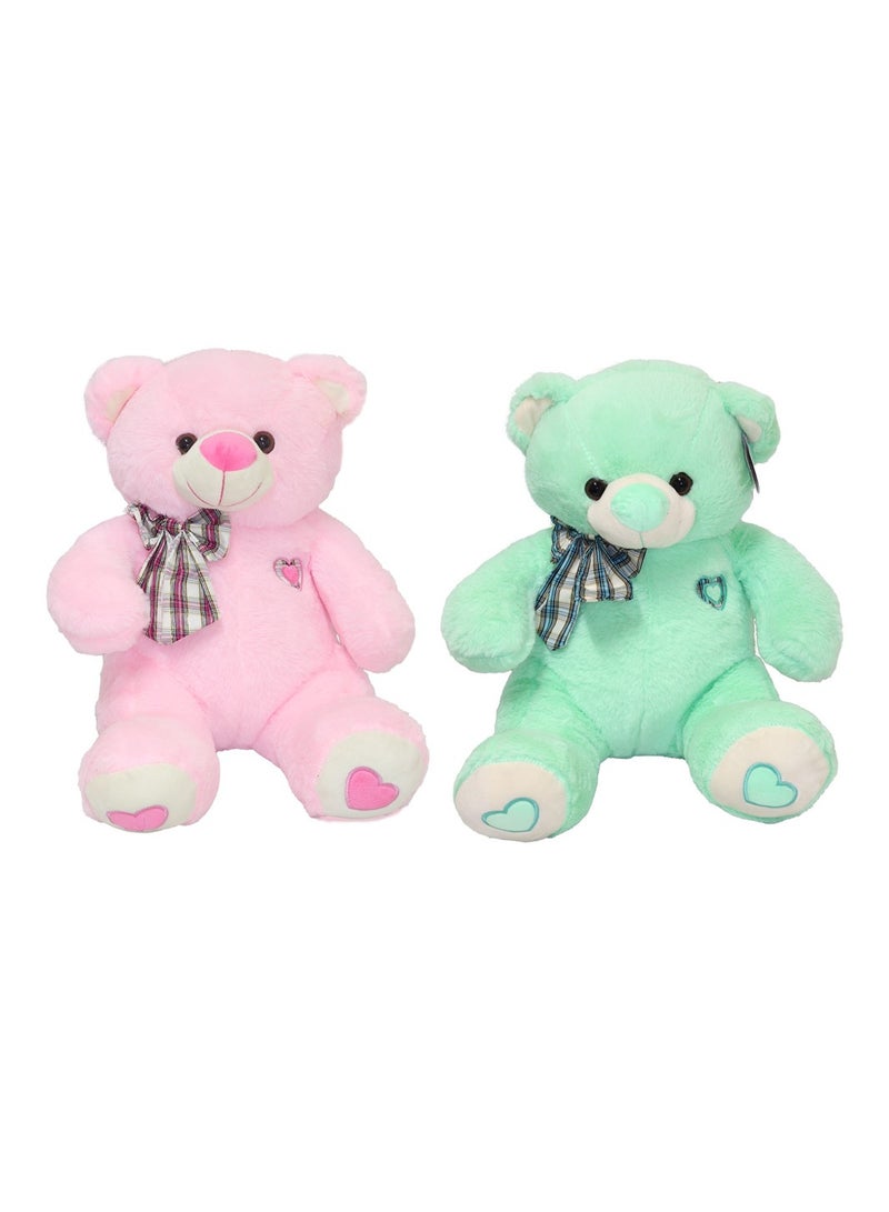 2-Piece Bear Plush Toy 38 cm