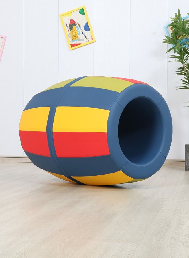 Colorful Roller Barrels Kids Toys Garden Preschool Educational Toy Indoor Soft Play Equipment