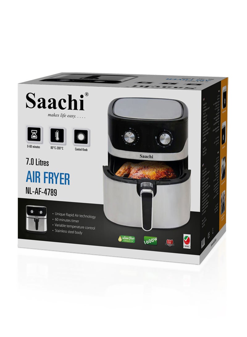 Air Fryer With Unique Rapid Air Technology 7 L 1600 W NL-AF- 4789-BK Black