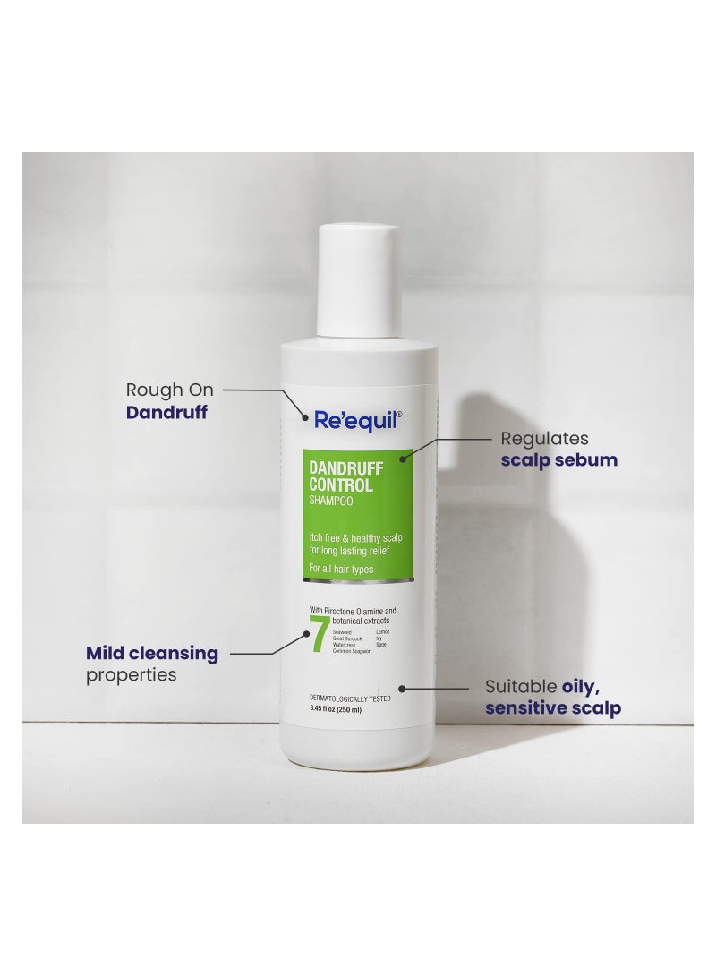 RE' EQUIL Dandruff Control Shampoo Reduces Dandruff and Regulates Sebum Production 250 ML