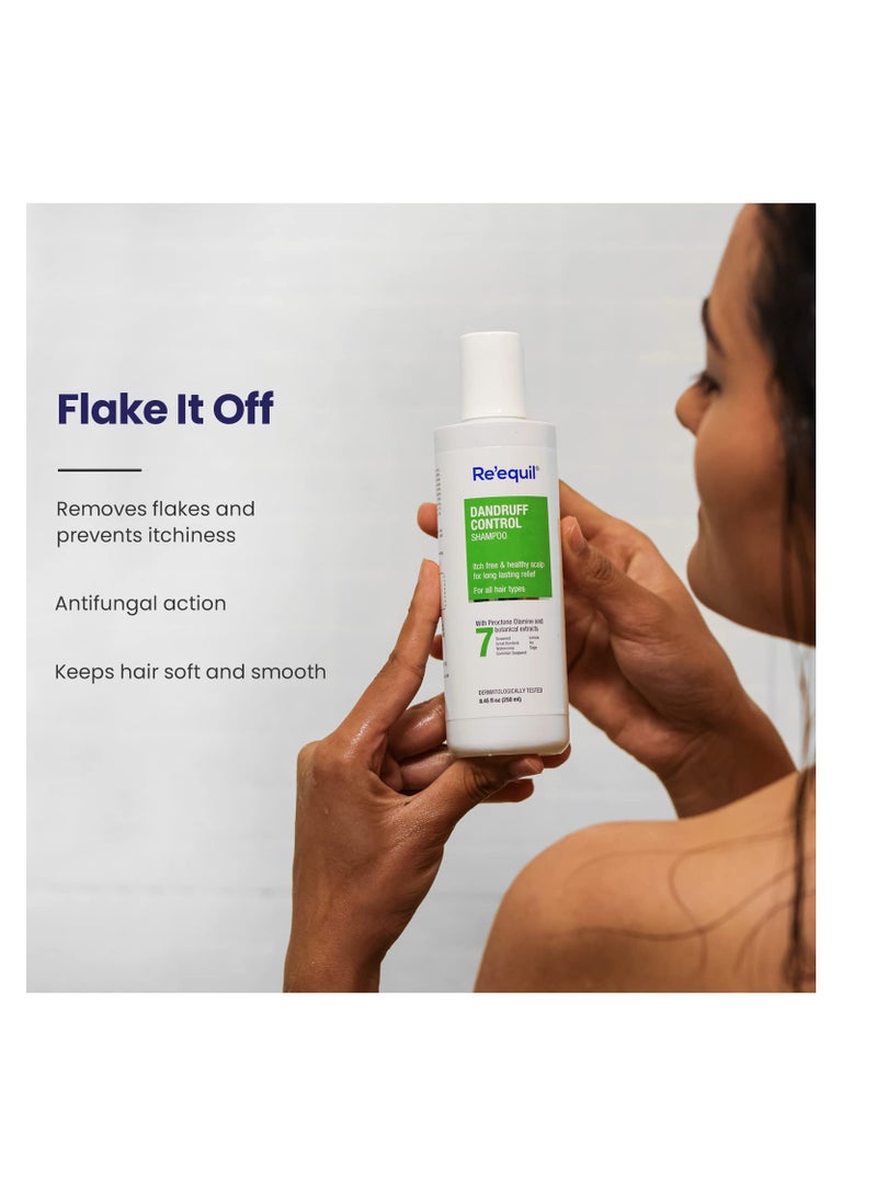 RE' EQUIL Dandruff Control Shampoo Reduces Dandruff and Regulates Sebum Production 250 ML