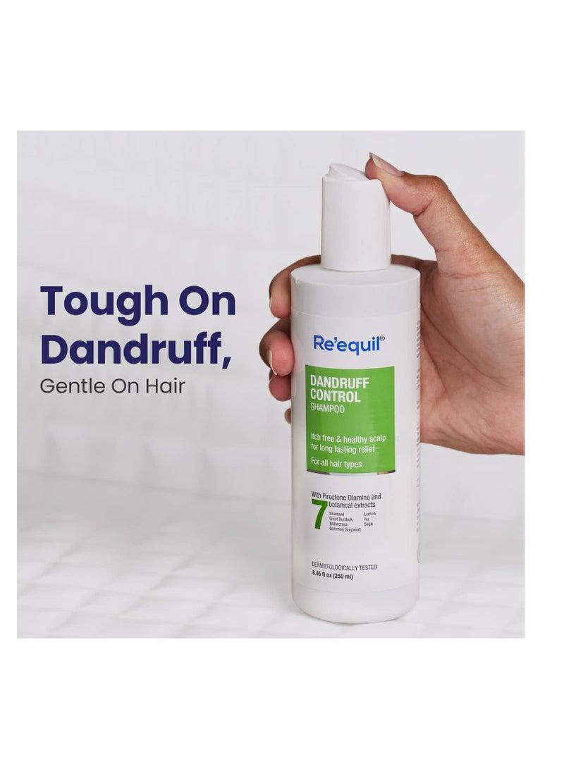 RE' EQUIL Dandruff Control Shampoo Reduces Dandruff and Regulates Sebum Production 250 ML