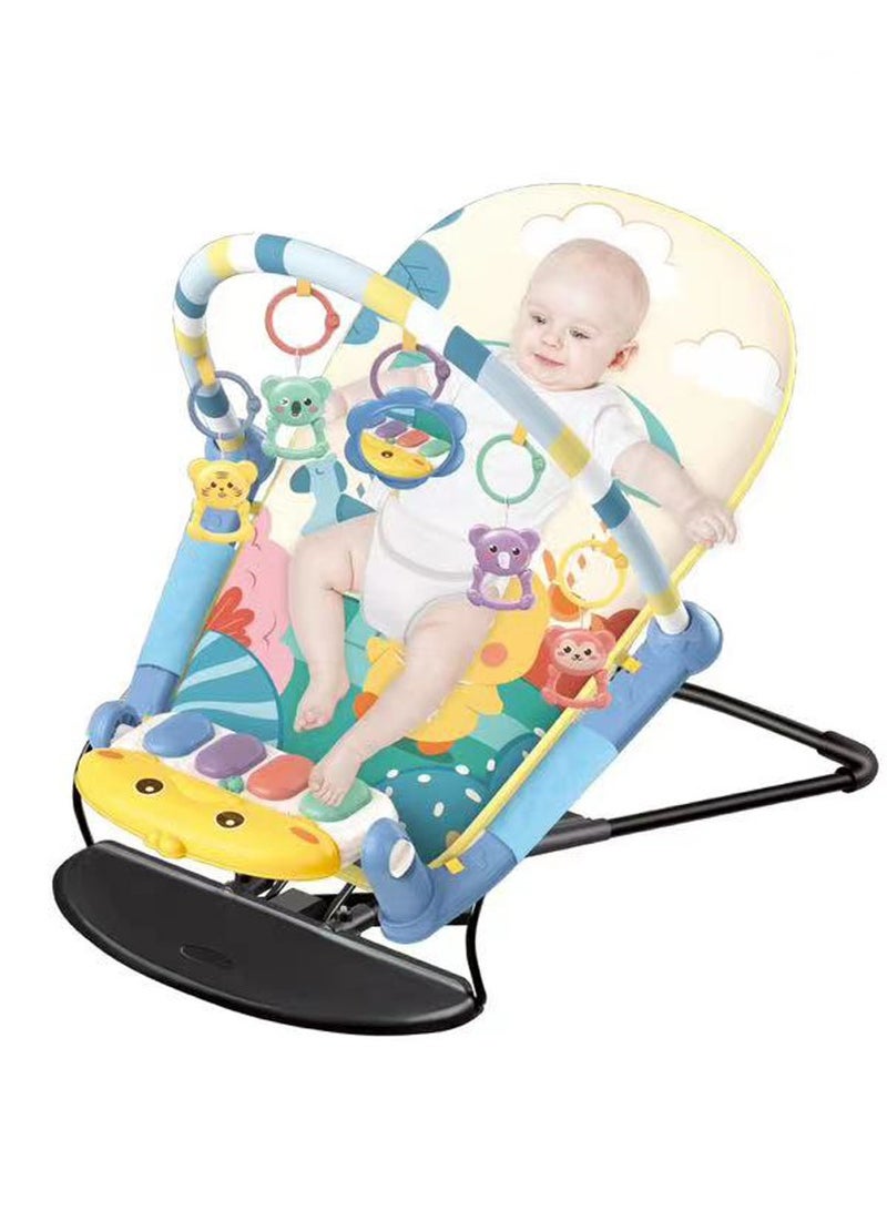 2 in 1 Baby Play Mat Gym with Adjustable Cradle -A