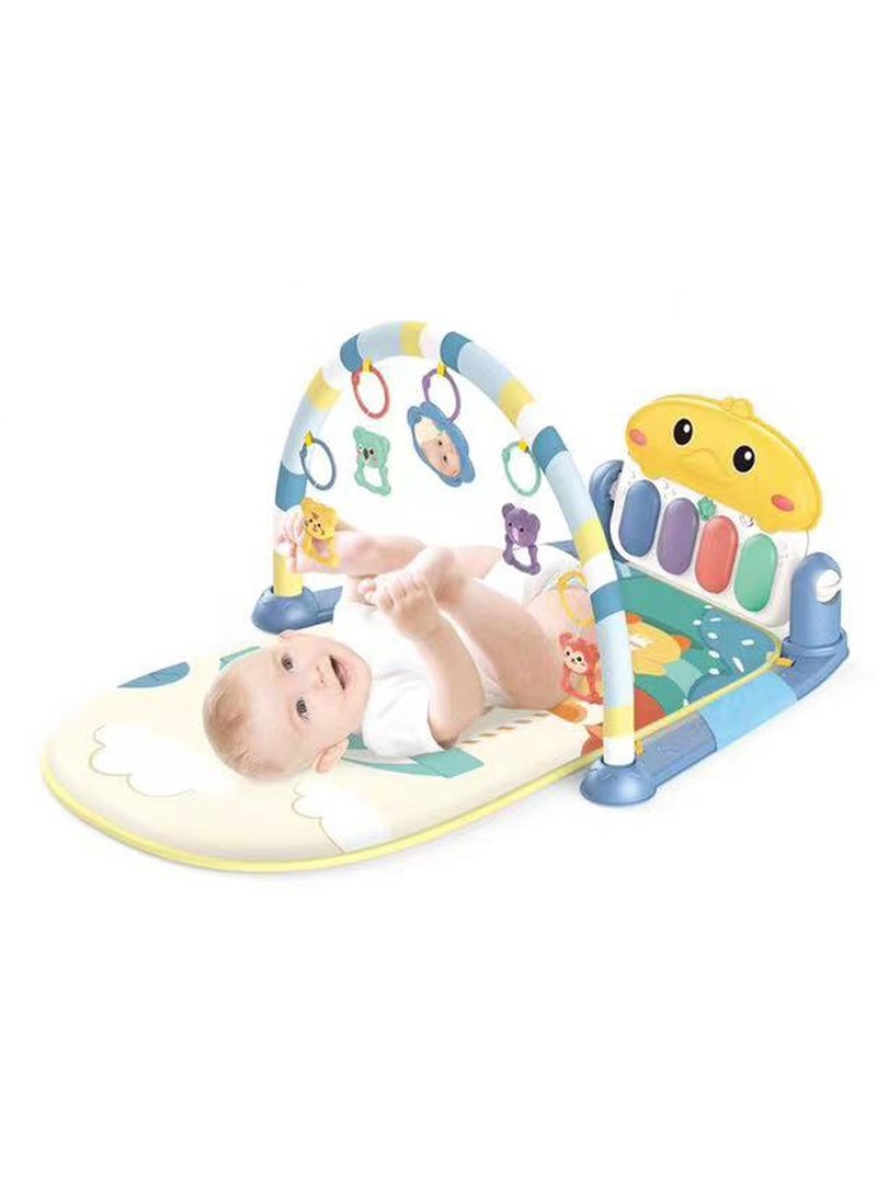 2 in 1 Baby Play Mat Gym with Adjustable Cradle -A