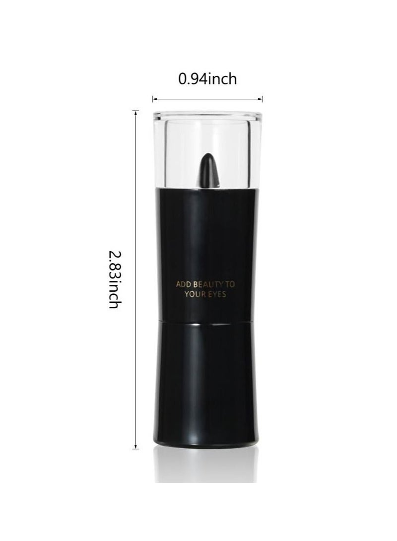 Black Gel Eyeliner Pen Set, 4Pcs Eye Black Eyeshadow Stick Makeup, Matte Waterproof Eye Liner Pencils, Cat Eye Eyeliner Stamp stencils Tool Suitable for novice makeup, beautiful makeup