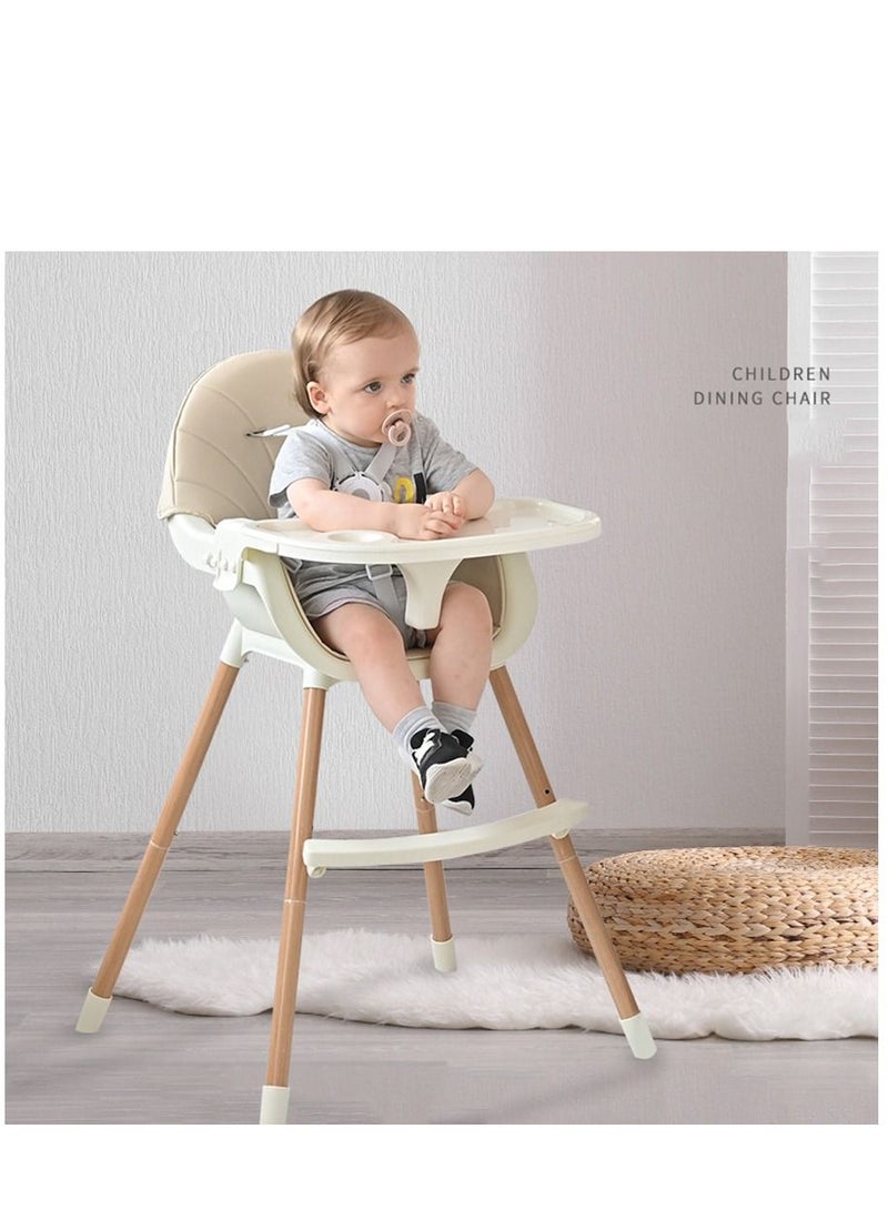 3-in-1 High Chairs for Babies Toddlers, Convertible Infant Highchair with Removable Tray & Safety Harness Adjustable Legs