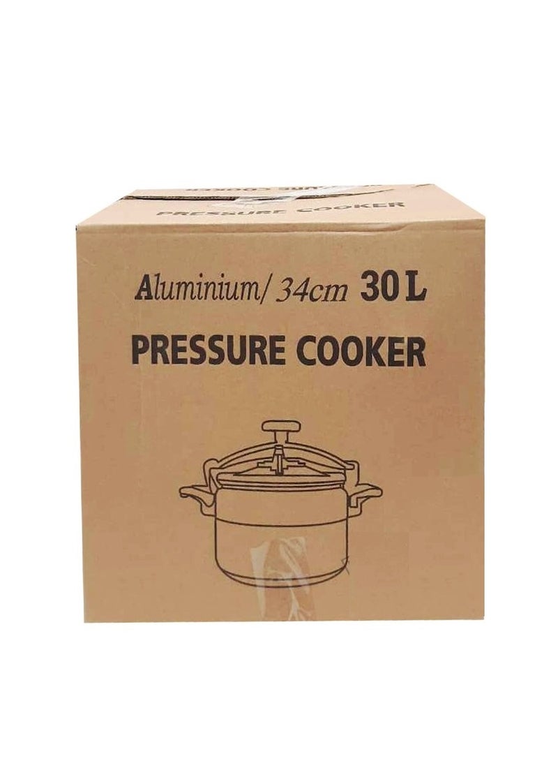 30Liters Aluminum Pressure Cooker 30 Ltr Silver