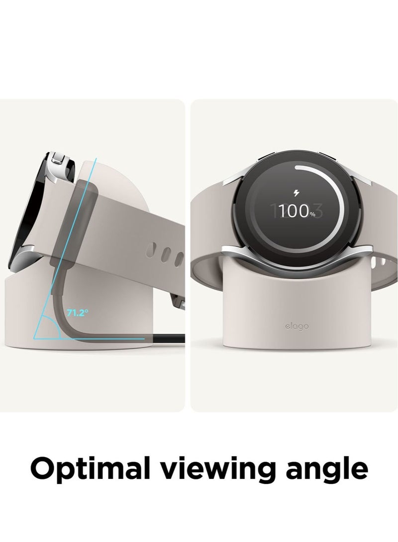 GW2 Charger Stand for Galaxy Watch 5 44mm / 40mm and 5 Pro 45mm - Stone