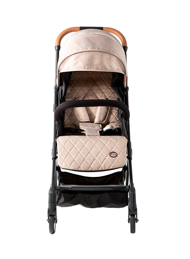 Travel Lite Stroller With Sunveno Diaper Bag With USB Embroidery And Stroller Hooks - Multicolour