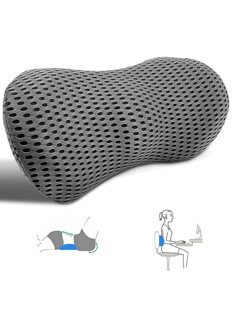 Support Pillow for Sleeping Memory Foam Neo Cushion Back Support Pillow for Lower Back Pain Relief Waist Support Cushion Back Pillow for Mom Pillow for Office Chair Car Bed