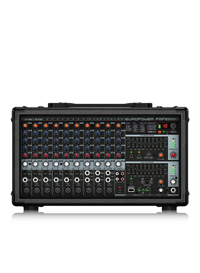 14-Ch Powered Mixer With Multi-FX Processor PMP2000D Black