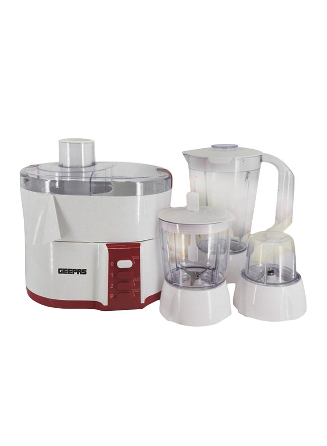 4-In-1 Food Processor 600W 1500.0 ml 600.0 W GSB9890 White/Clear/Red