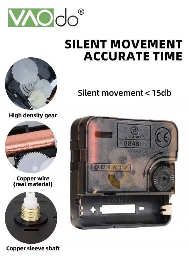 Four Leaf Clover Wall Clock Silent Non Ticking Clock Creative Clock Quartz Clock Battery Powered Decorative Home Living Room School Office 40*40 CM