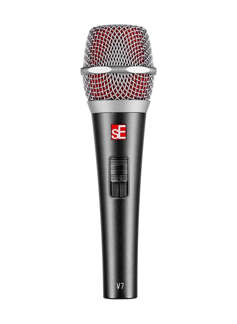 sE Electronics V7 Switch Supercardioid Dynamic Handheld Vocal Microphone with Integrated Shockmount and Internal Windscreen