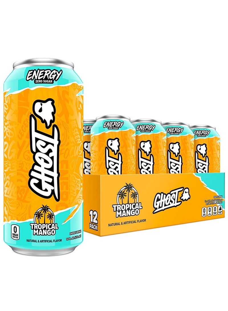 Energy Drink Tropical Mango 473 ml Pack Of 12