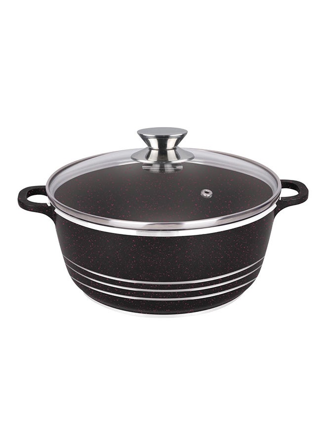 Dessini Granite Casserole Cooking Pot 44Cm- Pfoa Free Oven Safe-Multi Layer Non Stock Coating-Dishwasher Safe