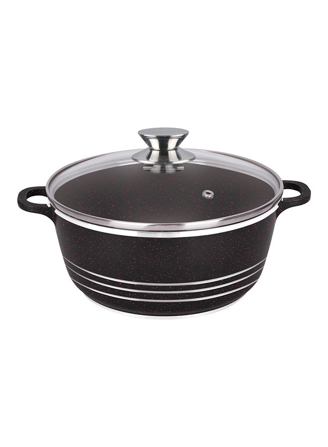 Dessini Granite Casserole Cooking Pot 40Cm- Pfoa Free Oven Safe-Multi Layer Non Stock Coating-Dishwasher Safe