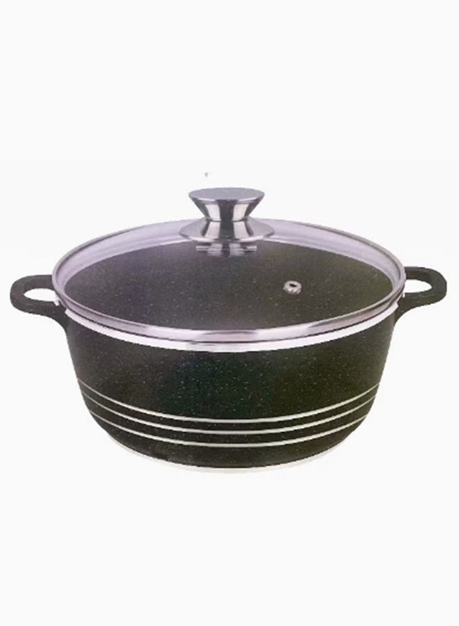 Dessini Granite Casserole Cooking Pot 40Cm- Pfoa Free Oven Safe-Multi Layer Non Stock Coating-Dishwasher Safe