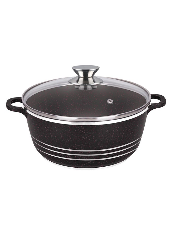Dessini Granite Casserole Cooking Pot 28Cm- Pfoa Free Oven Safe-Multi Layer Non Stock Coating-Dishwasher Safe