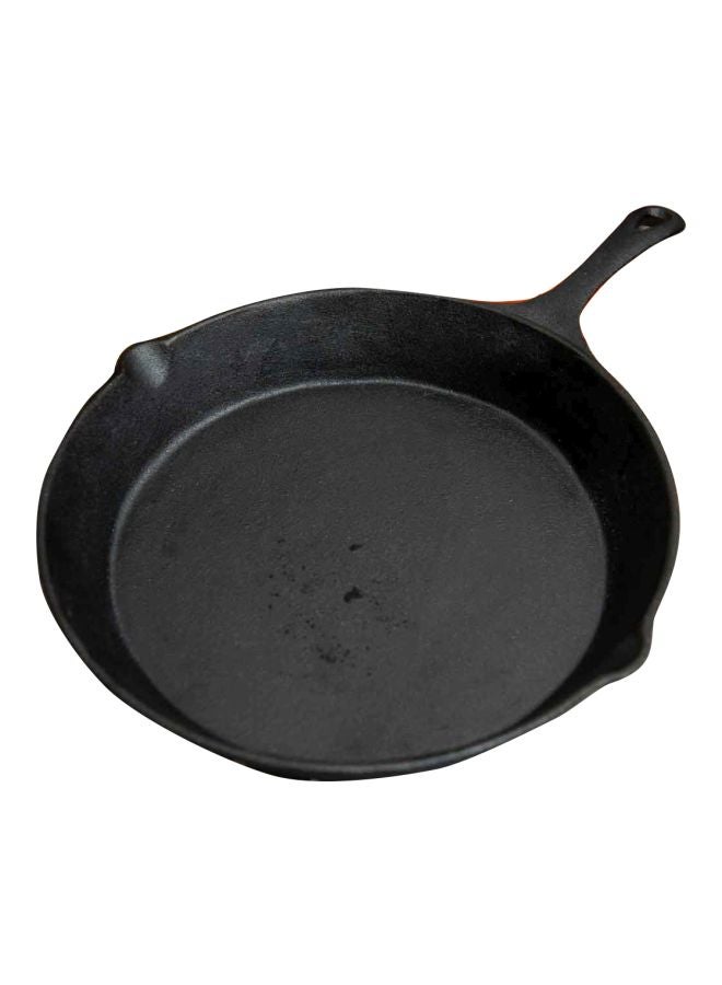 Ferric Cast Iron Fry Pan Black 1 x FRY PAN 43 cm L x 31 cm W 4.6cm Hcm