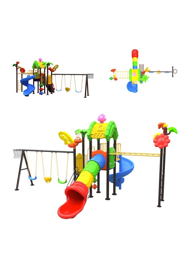 Large Outdoor Playground Combination Commercial Children Playground Equipment Outdoor Tube Slide