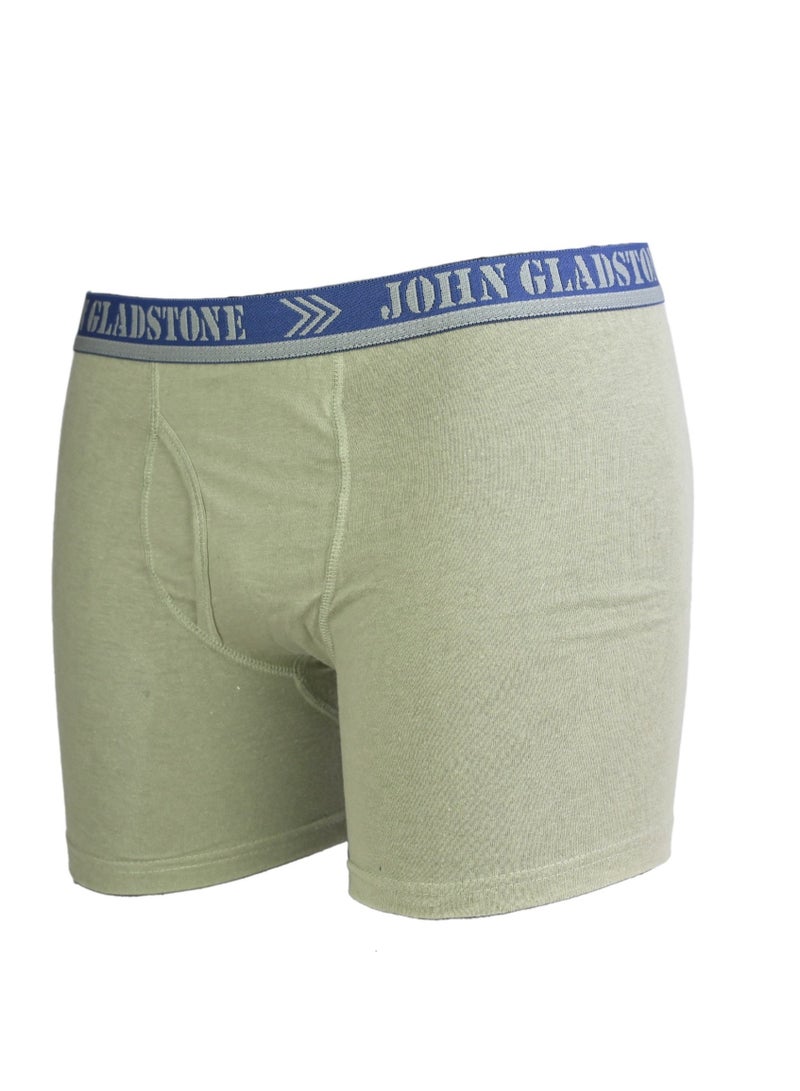 John Gladstone Men's Cotton Outer Elastic Boxer - 3 Pack