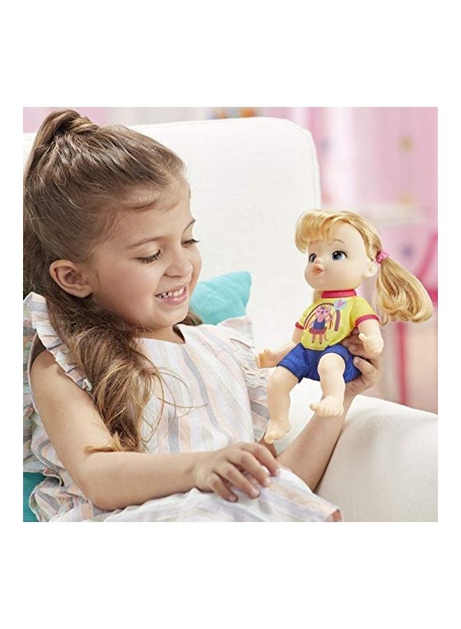 Littles Squad Blonde Hair Take-Along Toddler Doll with Comb
