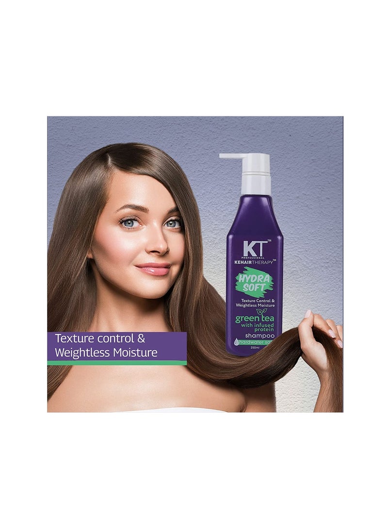 KT Professional Hydra Soft Keratin Protein Texture Control Shampoo Sulfate Free Paraben Free