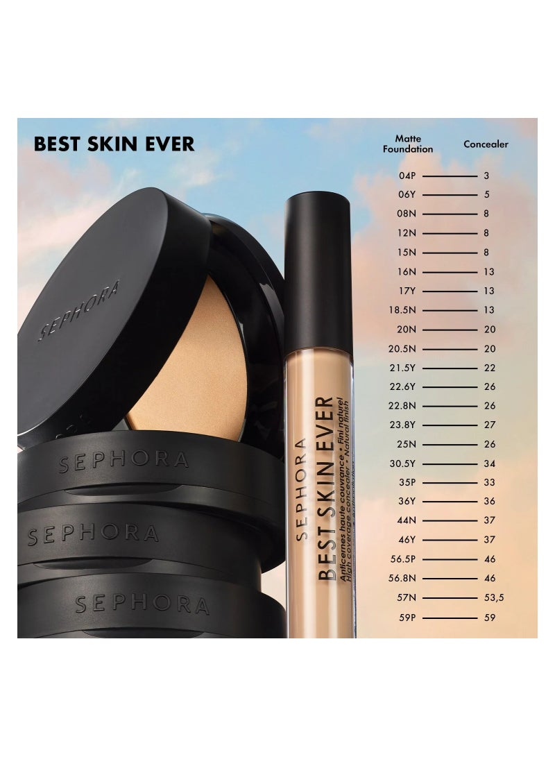 Best Skin Ever Matte - Matte Powder Foundation 21.5Y Medium (7.5g)