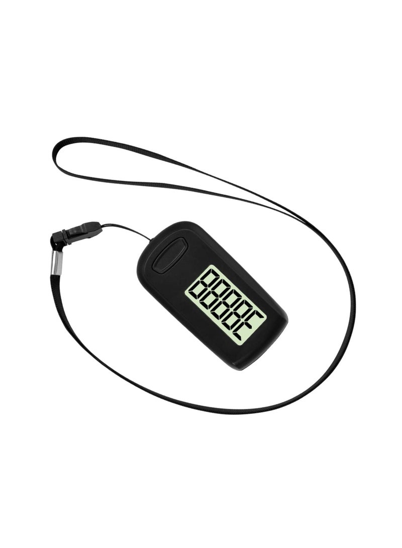 3D Large Screen Pedometer, Walking Pedometer, Portable Sports Pedometer with Clip Lanyard, Track Steps in Real Time, Pedometer for Older Kids/Fitness Men/Women/Elders for Walking and Running