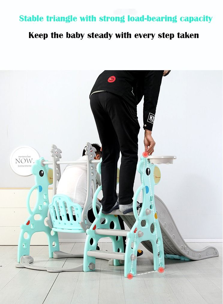 Children's slide swing combination baby home infant toys thickening and lengthening indoor sports swing slide