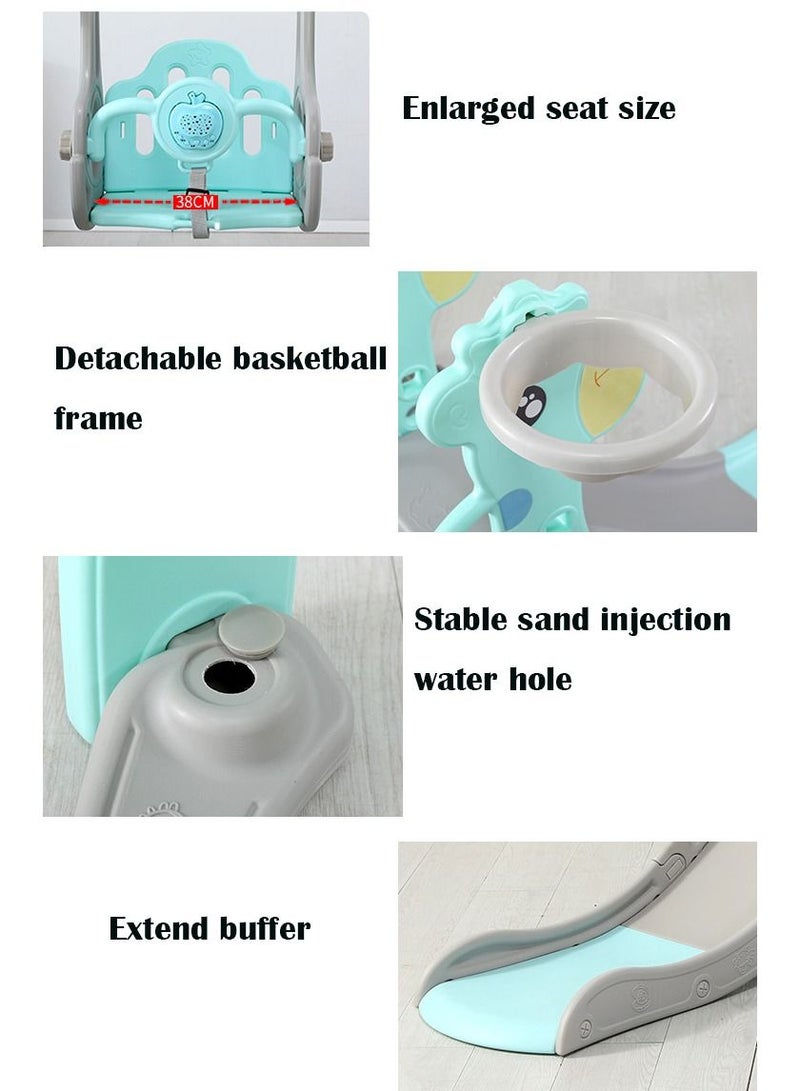 Children's slide swing combination baby home infant toys thickening and lengthening indoor sports swing slide