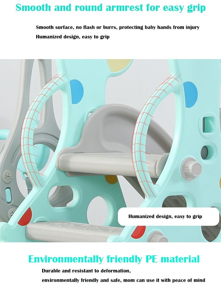 Children's slide swing combination baby home infant toys thickening and lengthening indoor sports swing slide