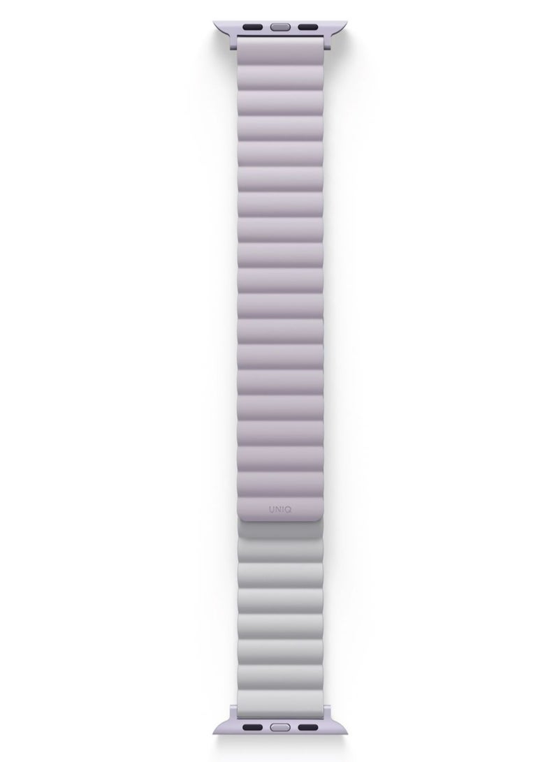 Revix Reversible Magnetic Silicone Watch Band Strap For Apple Watch 42 44 45 49 Mm Compatible With Premium Quality Lilac/White