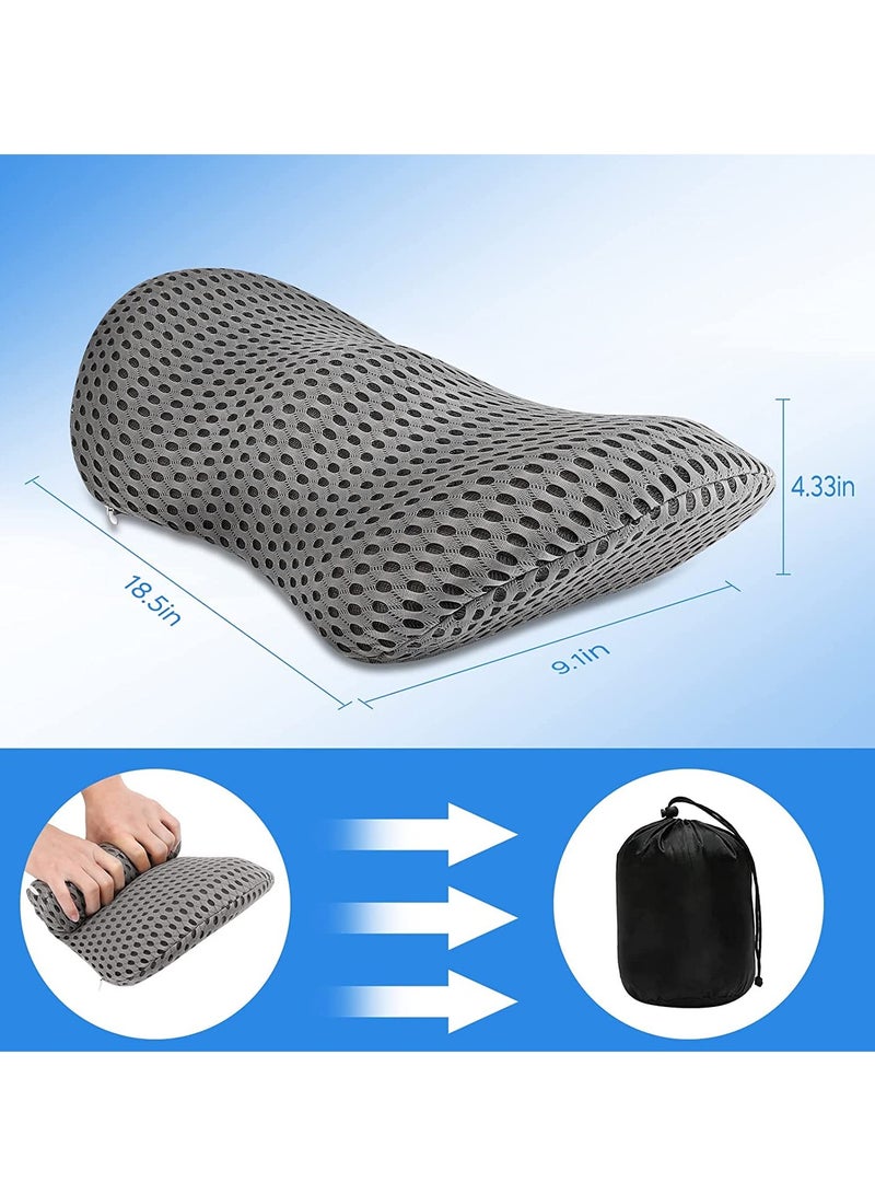 Support Pillow for Sleeping Memory Foam Neo Cushion Back Support Pillow for Lower Back Pain Relief Waist Support Cushion Back Pillow for Mom Pillow for Office Chair Car Bed