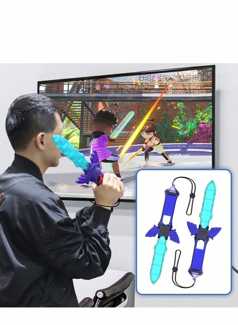 2022 Switch Sports Accessories Bundle 12 in 1 Family Kit for Nintendo Games Tennis Rackets, Sword Grips, Golf Clubs, Wrist Dance Bands & Leg Strap, Joy-con Band