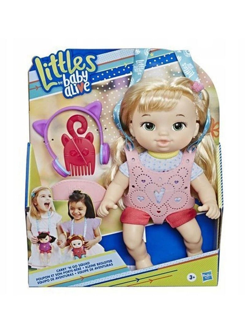 Littles By Baby Alive Carry N Go Squad Little Chloe Baby Doll Set