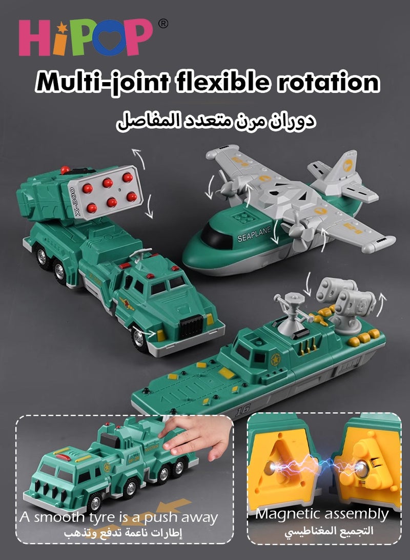 Magnetic Building Blocks with 39 Large Particles,Deformable Toys,Analog Sound Effects,Assembled Toys