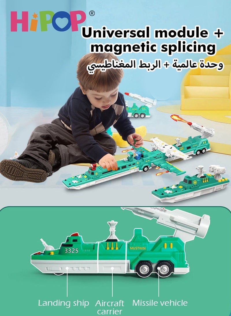 Magnetic Building Blocks with 39 Large Particles,Deformable Toys,Analog Sound Effects,Assembled Toys