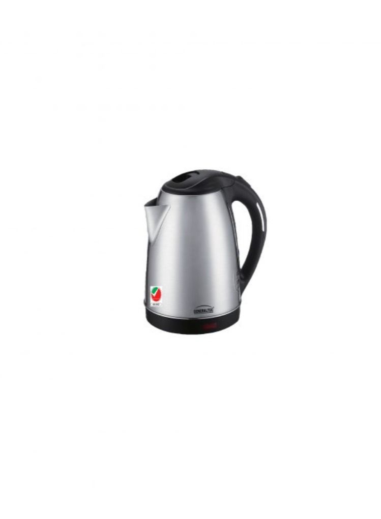 Generaltec Stainless Steel Cordless Kettle with auto shut off function, 2.5 Liter capacity, 1800W power